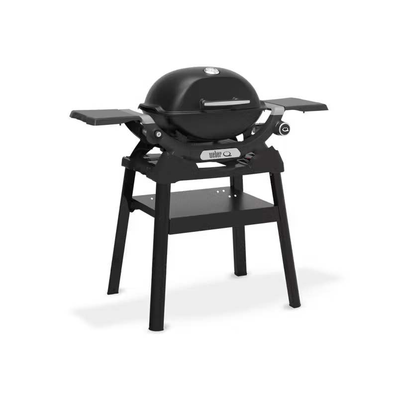 Barbecue à gaz Q 1200N avec tablettes latérales et support compact