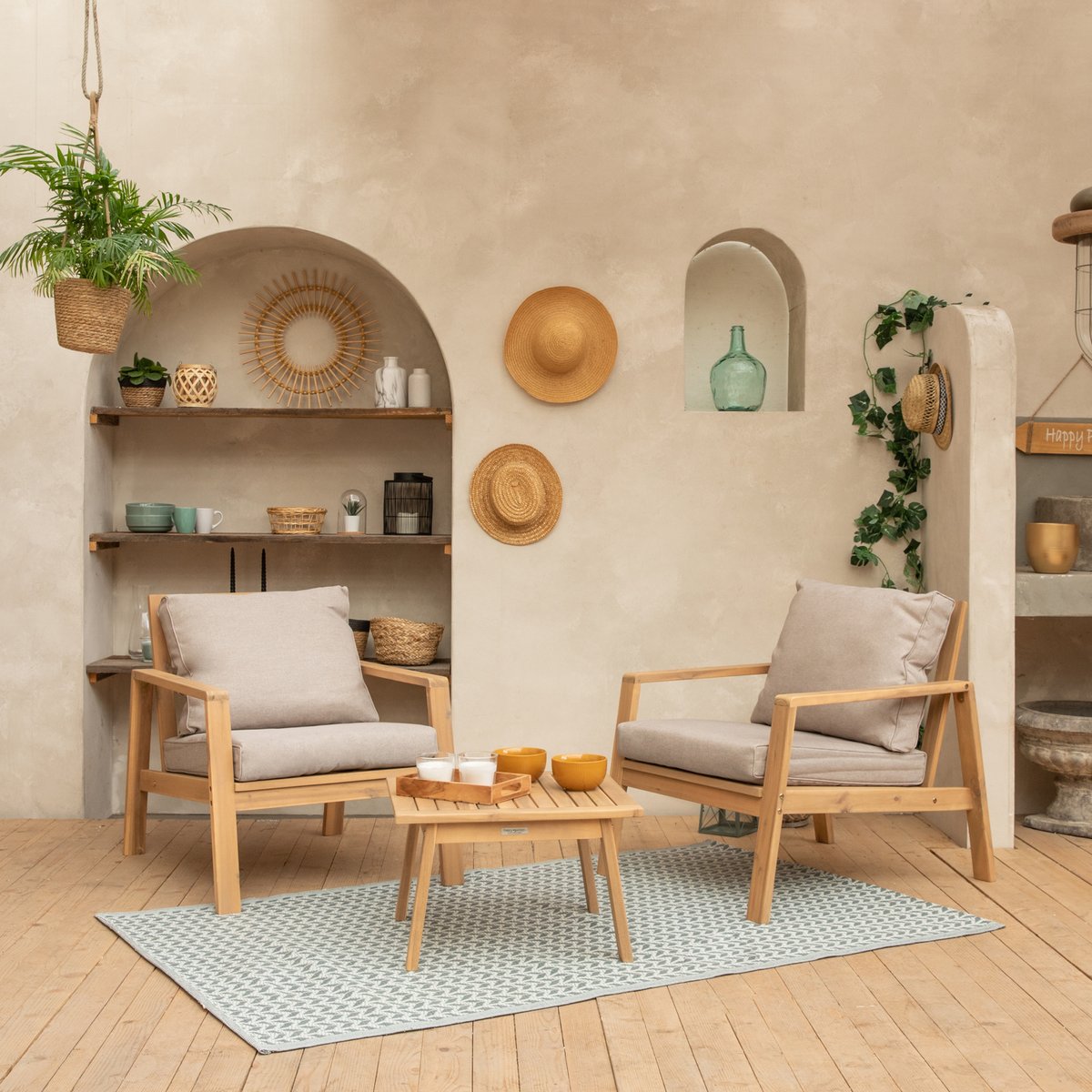 Salon de jardin EN ACACIA