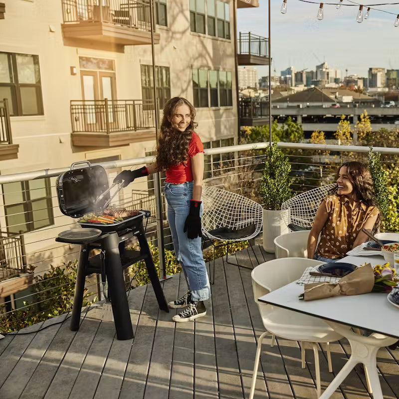 Barbecue électrique Lumin Compact et support avec pieds