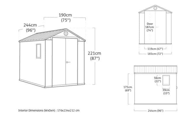 Abri de Jardin DARWIN - 4.5m²