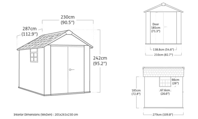 Abri de Jardin OAKLAND - 6m²