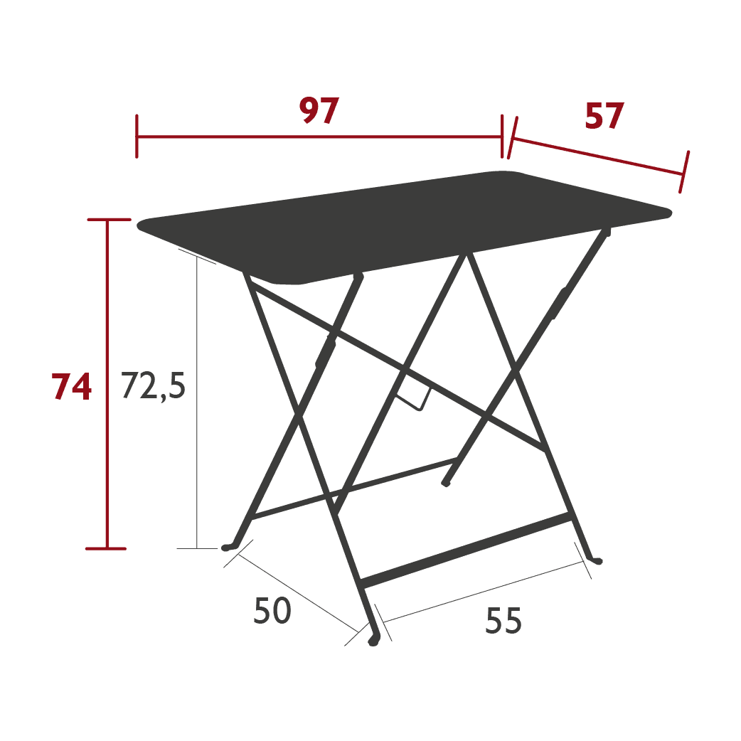 Table de jardin BISTRO - 97x57