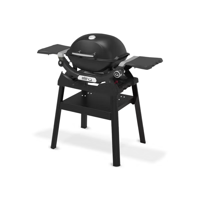 Barbecue à gaz Q 1200N avec tablettes latérales et support compact