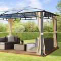 Tonnelle de jardin, Sunset Deluxe, toit rigide, 3×4 m