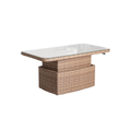 Table basse de jardin rectangulaire relevable - Salon de jardin BORA