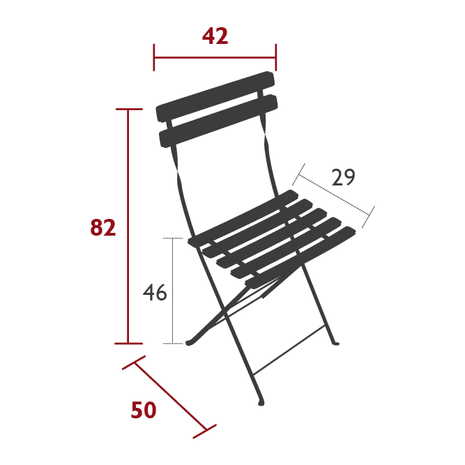 Fermob BISTRO chaise pliante métal