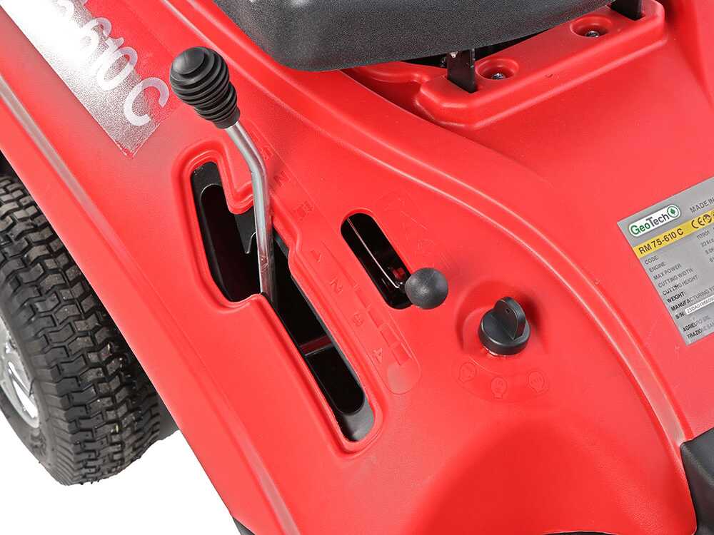 Tracteur tondeuse Geotech RM 75-610 C