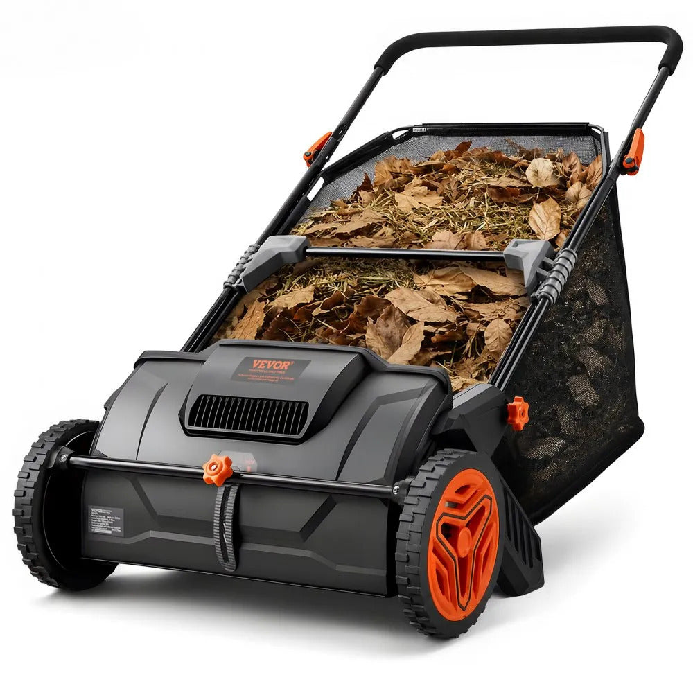 Vevor - Balayeuse LeafMaster à Gazon avec Bac à Grande Capacité