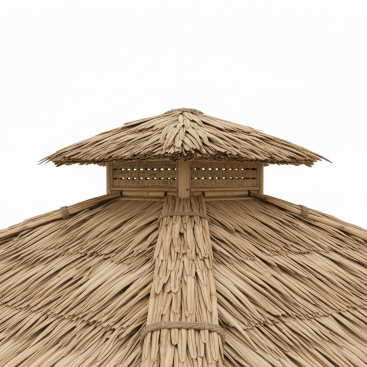 Paillote Bambou de Jardin | Gazebo & Pergola Naturelle avec Toiture Bambou ou Palmier | 250x250 & 300x300 cm